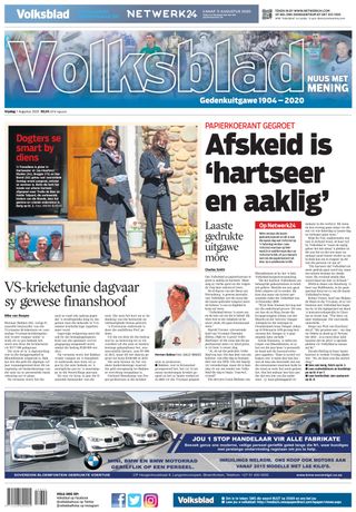 Volksblad - November 03, 2020 Volksblad Cover - November 03, 2020 Edition