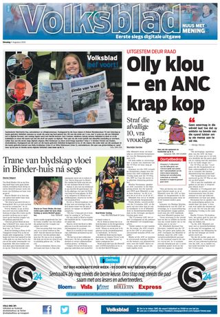 Volksblad - November 03, 2020 Volksblad Cover - November 03, 2020 Edition