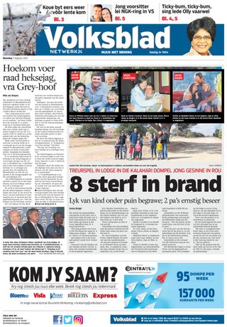 Volksblad - November 03, 2020 Volksblad Cover - November 03, 2020 Edition