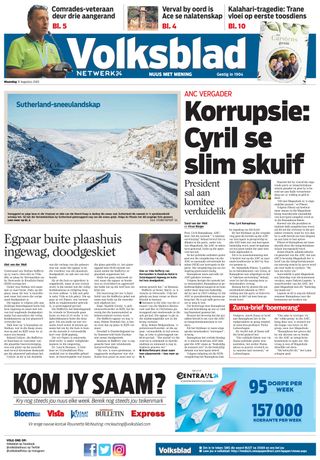 Volksblad - November 03, 2020 Volksblad Cover - November 03, 2020 Edition
