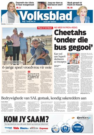 Volksblad - November 03, 2020 Volksblad Cover - November 03, 2020 Edition