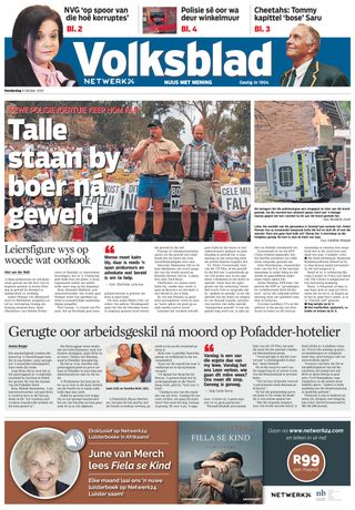 Volksblad - November 03, 2020 Volksblad Cover - November 03, 2020 Edition