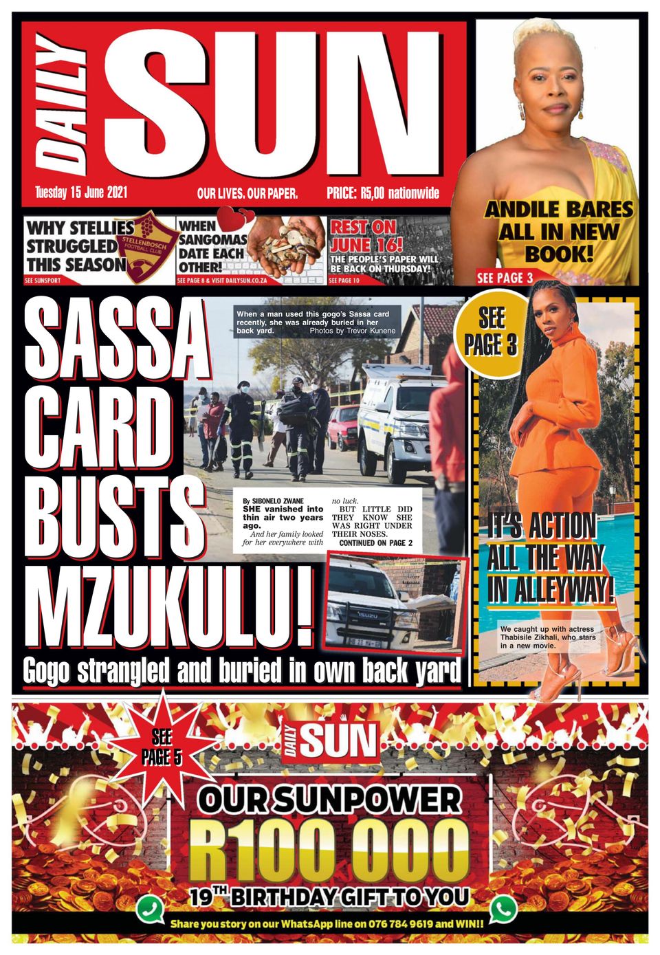 Daily Sun-June 15, 2021 Newspaper - Get your Digital Subscription