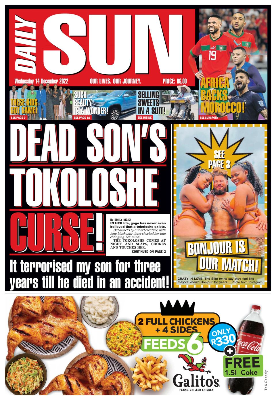 Daily SunDecember 14, 2022 Newspaper Get your Digital Subscription