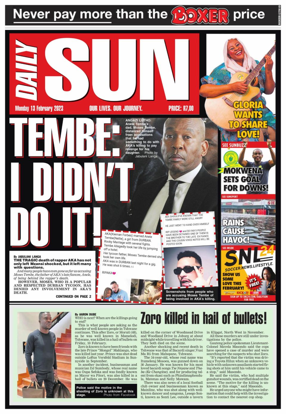Daily SunFebruary 13, 2023 Newspaper Get your Digital Subscription