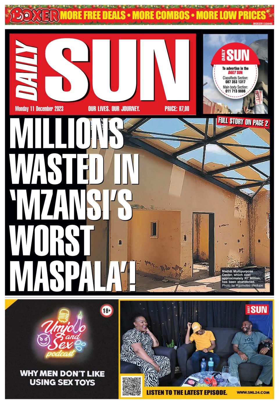 Daily SunDecember 11, 2023 Newspaper Get your Digital Subscription