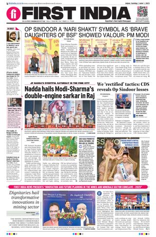 First India Jaipur  Cover - June 01, 2025 Edition