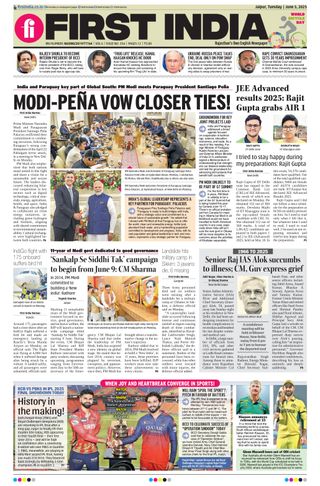 First India Jaipur  Cover - June 03, 2025 Edition