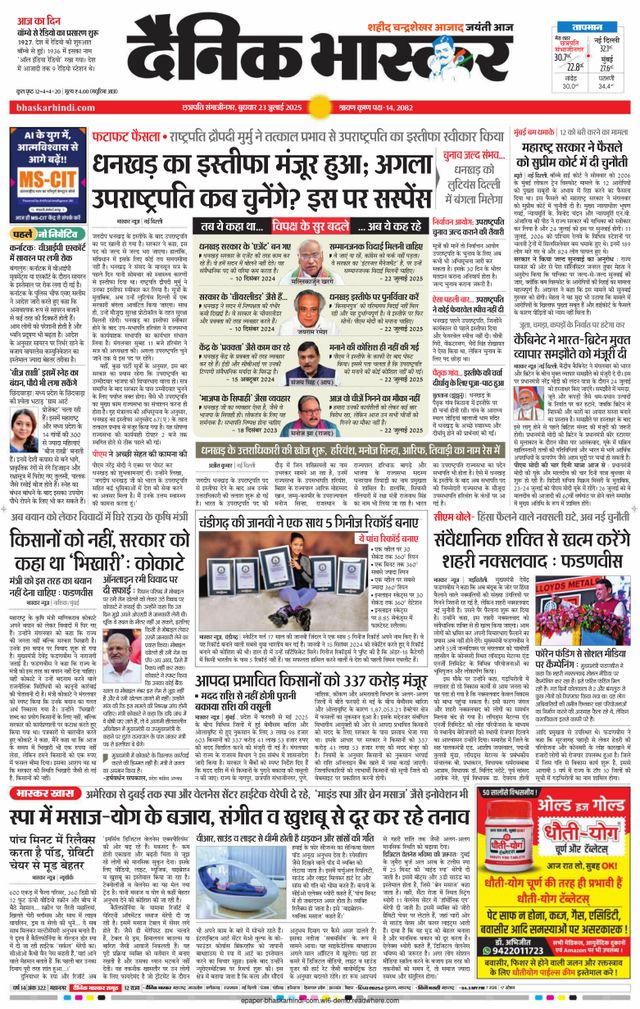 Dainik Bhaskar Chhatrapati Sambhajinagar
