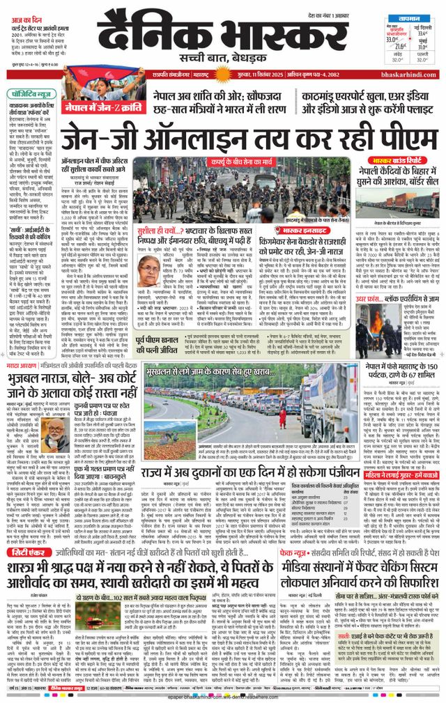 Dainik Bhaskar Chhatrapati Sambhajinagar
