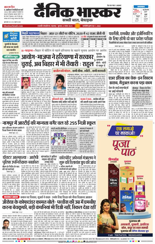 Dainik Bhaskar Chhatrapati Sambhajinagar