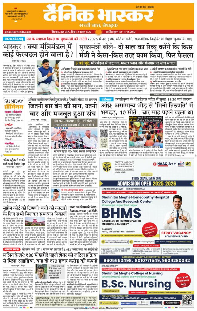 Dainik Bhaskar Chhindwara