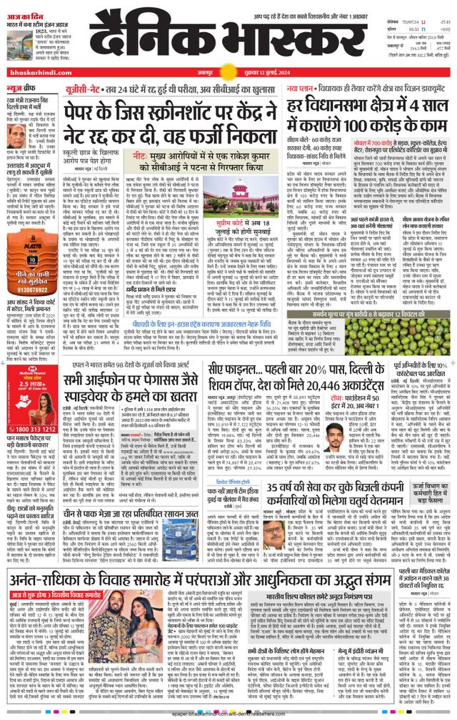 Dainik Bhaskar Mandla