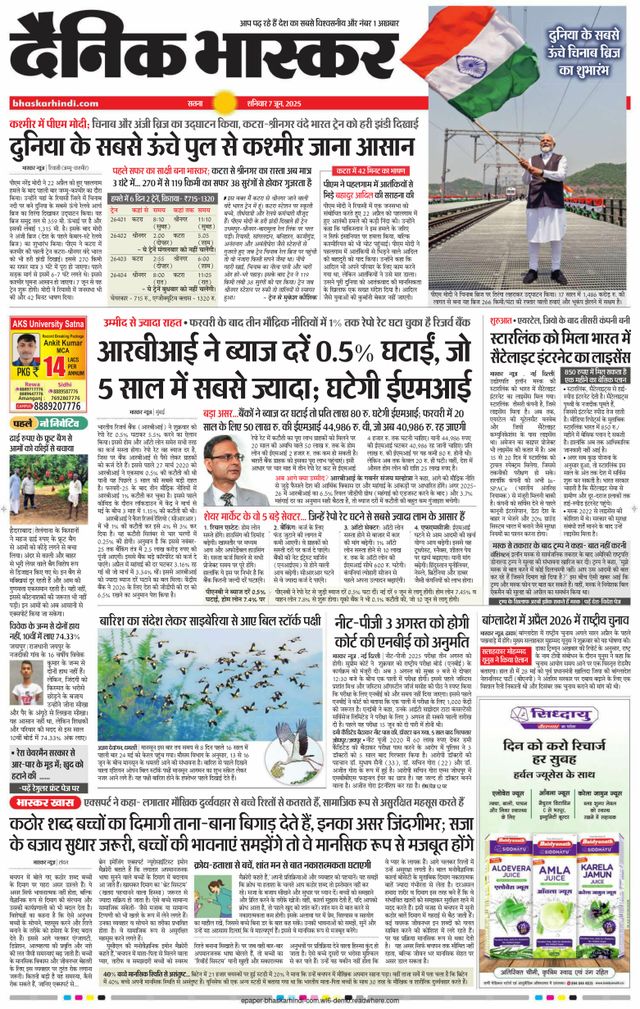 Dainik Bhaskar Satna