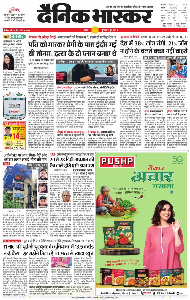 Dainik Bhaskar Satna
