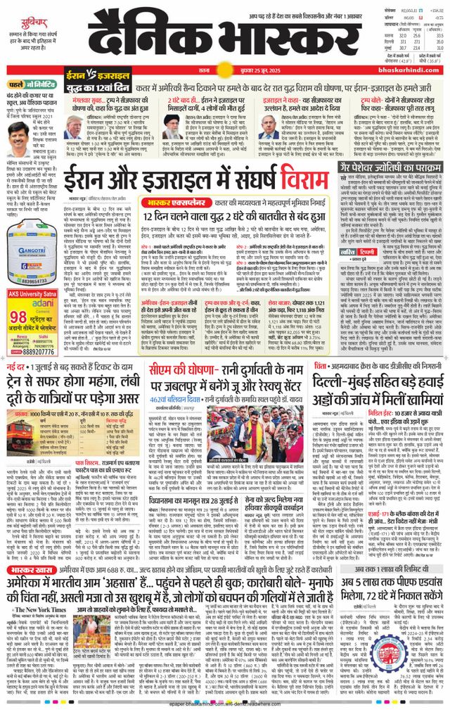 Dainik Bhaskar Satna