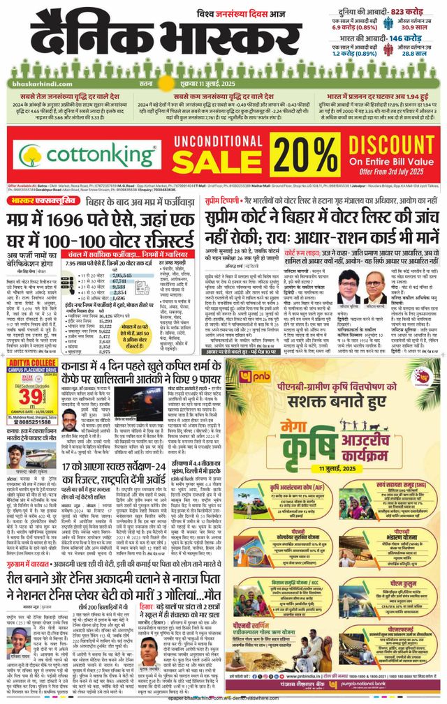 Dainik Bhaskar Satna