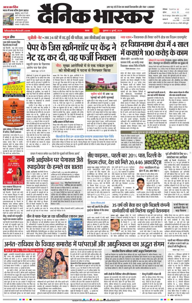 Dainik Bhaskar Sidhi