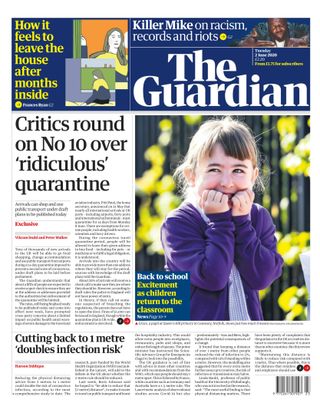 The Guardian  Cover - June 14, 2025 Edition