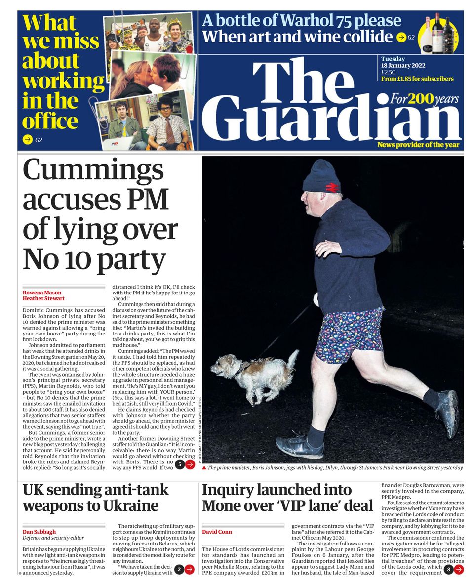 The Guardian January 18 2022 Newspaper Get Your Digital Subscription   3 