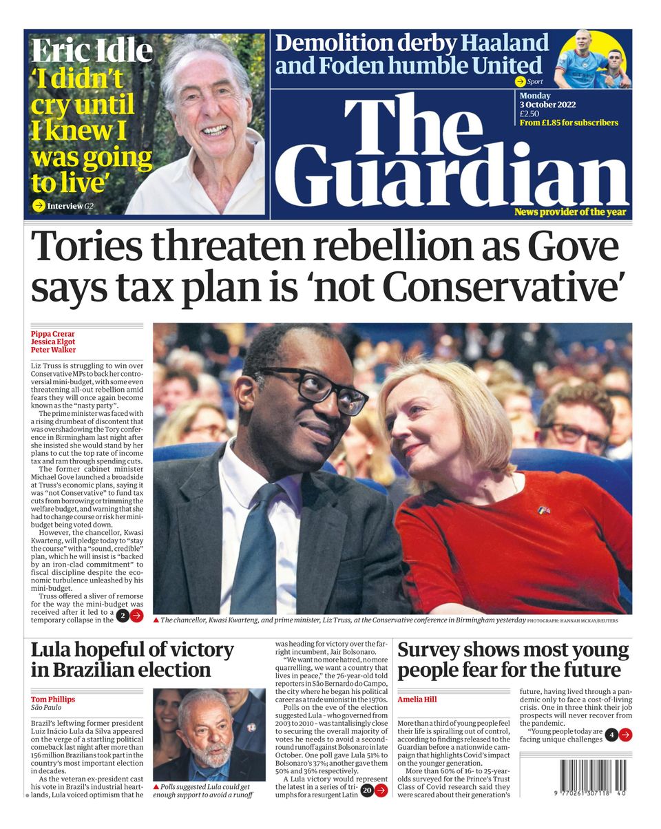 The GuardianOctober 03, 2022 Newspaper Get your Digital Subscription