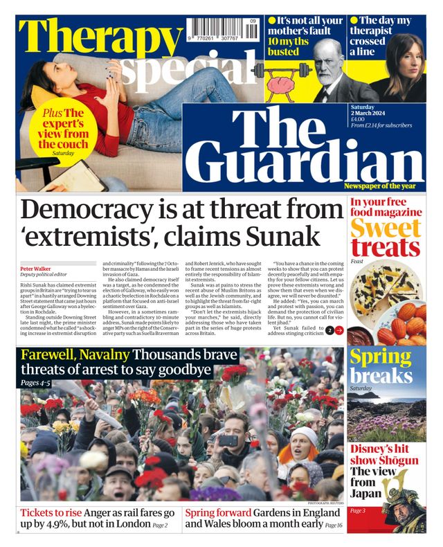 Get digital access to The Guardian March 02, 2024 issue