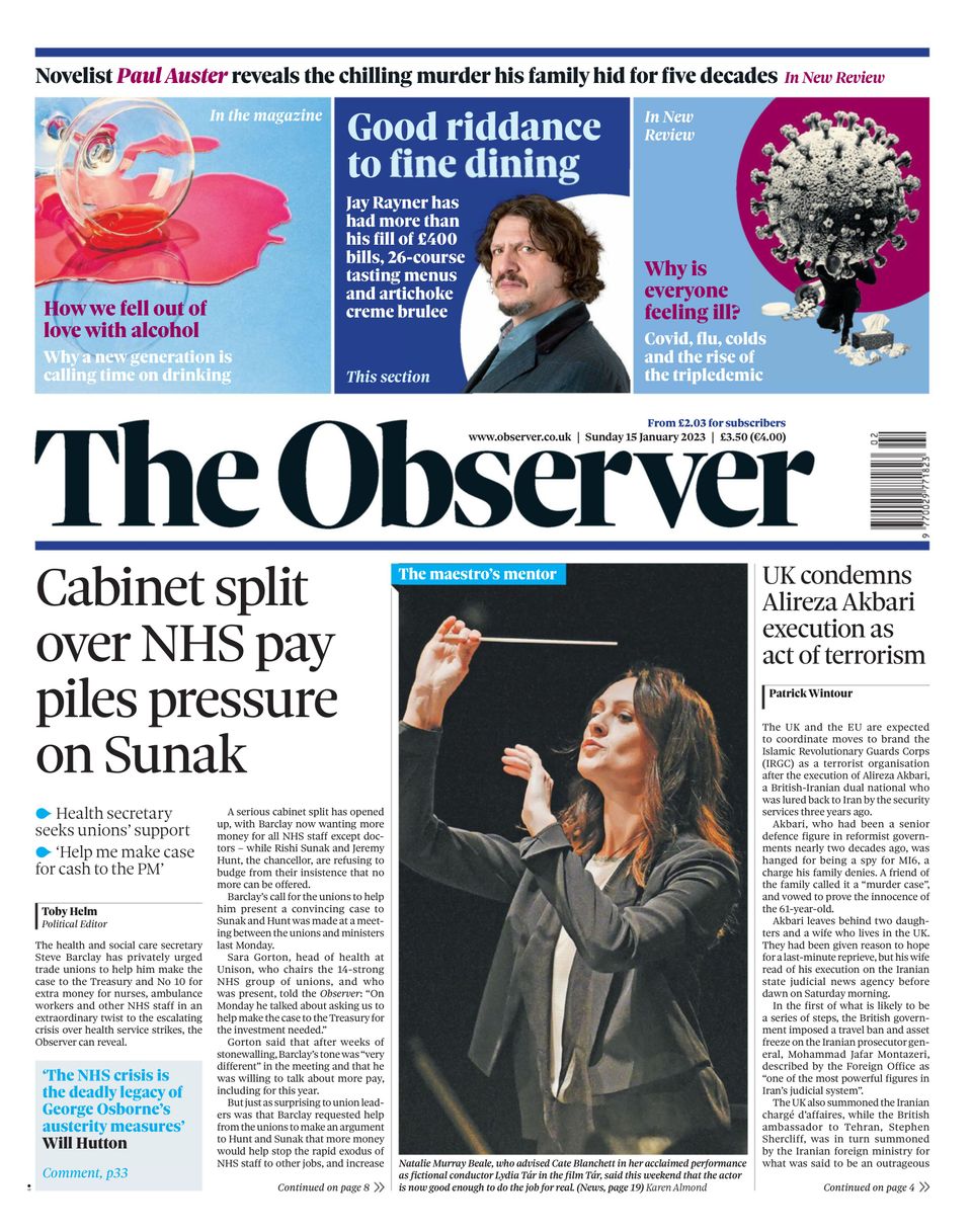 The ObserverJanuary 15, 2023 Newspaper Get your Digital Subscription