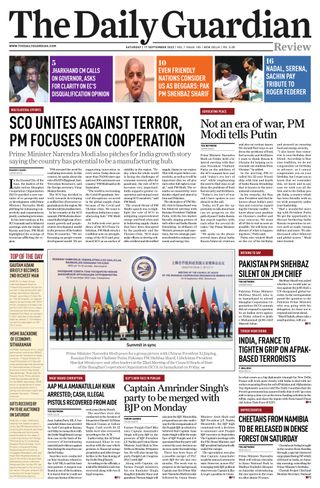 The Daily Guardian  Cover - June 13, 2025 Edition