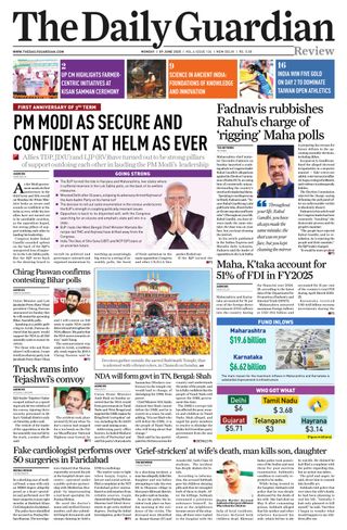 The Daily Guardian - June 09, 2025 The Daily Guardian Cover - June 09, 2025 Edition