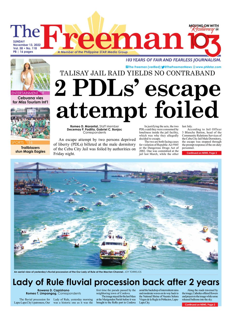 The FreemanNovember 13, 2022 Newspaper Get your Digital Subscription