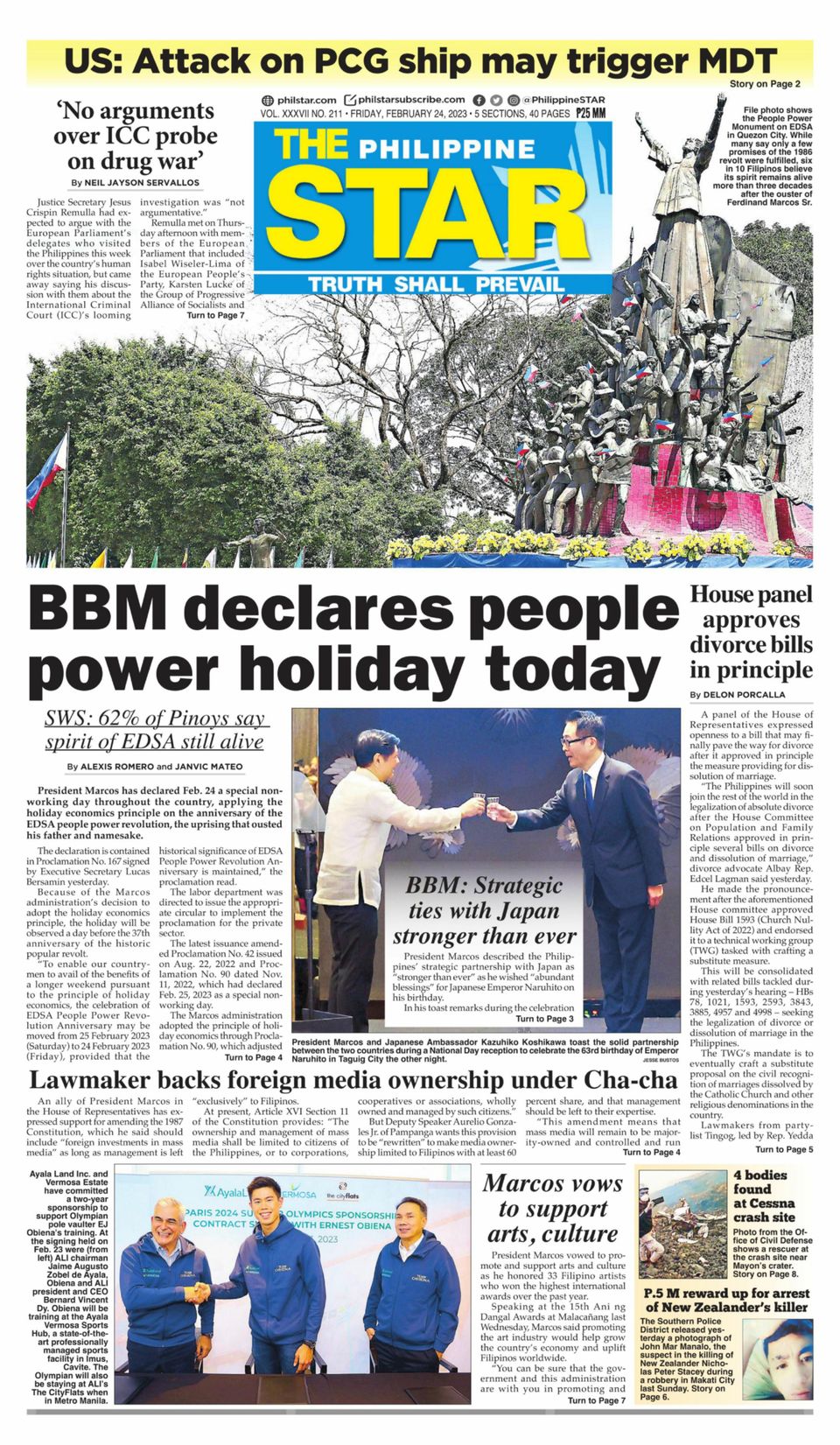 Get digital access to The Philippine Star February 24, 2023 issue