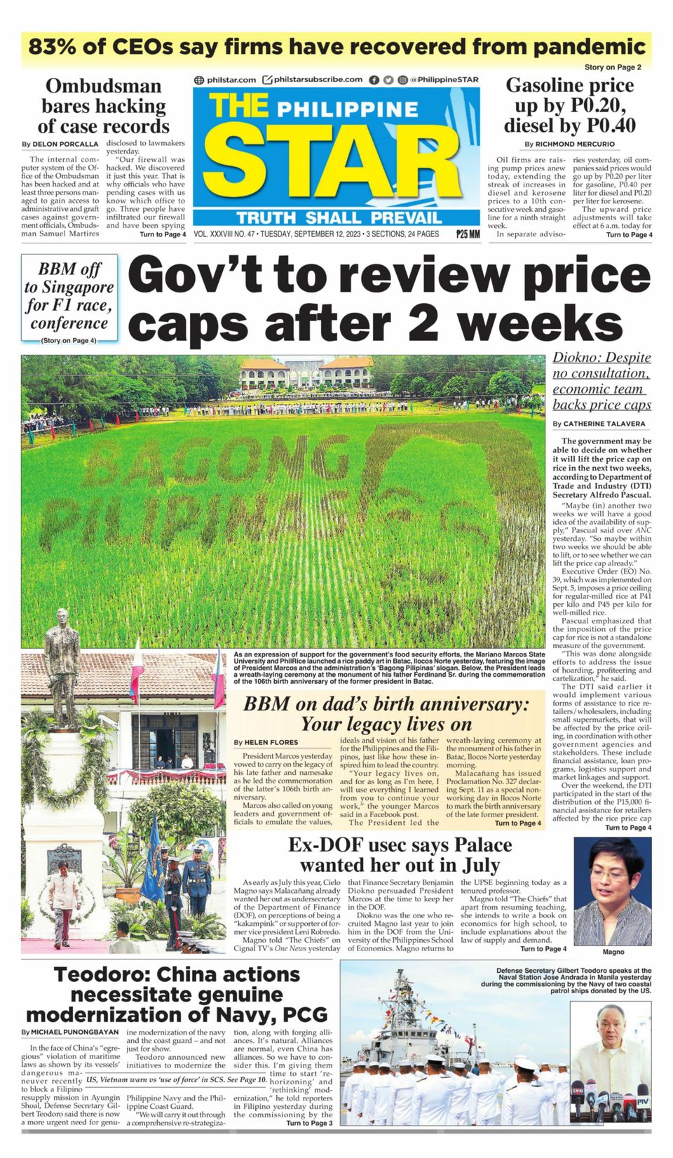 The Philippine StarSeptember 12, 2023 Newspaper