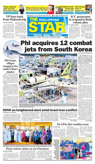 The Philippine Star - June 15, 2025 The Philippine Star Cover - June 15, 2025 Edition