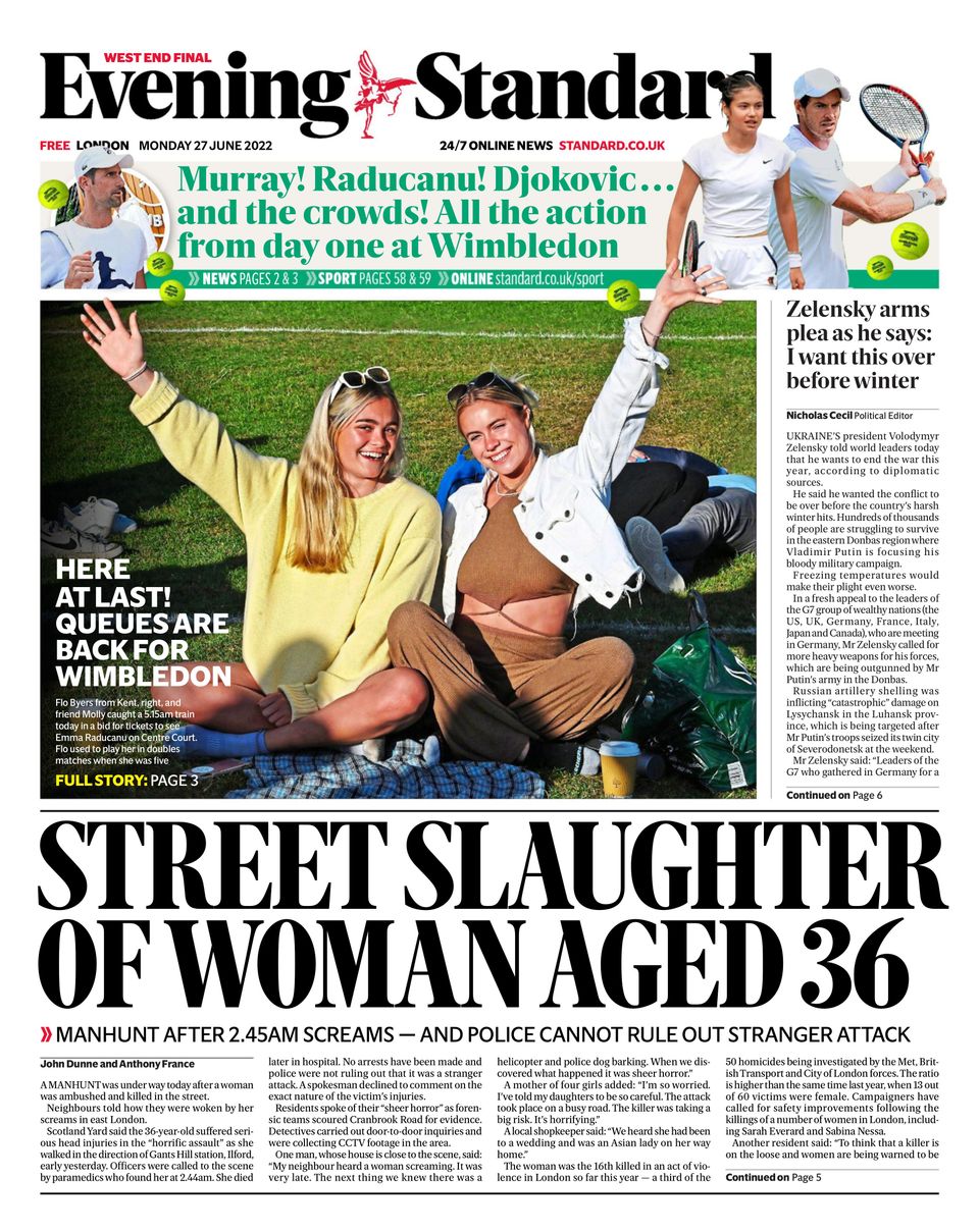 Evening Standard Newspaper Get your Digital Subscription