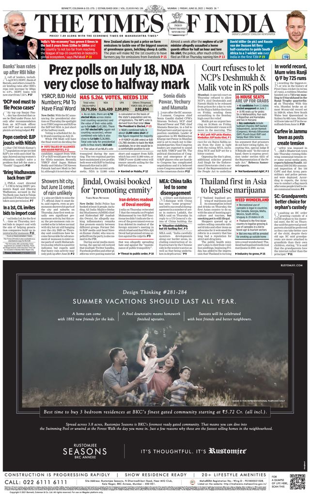 The Times of India Mumbai