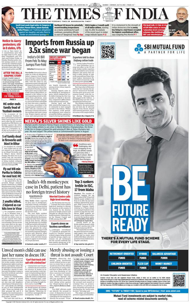 The Times of India Mumbai