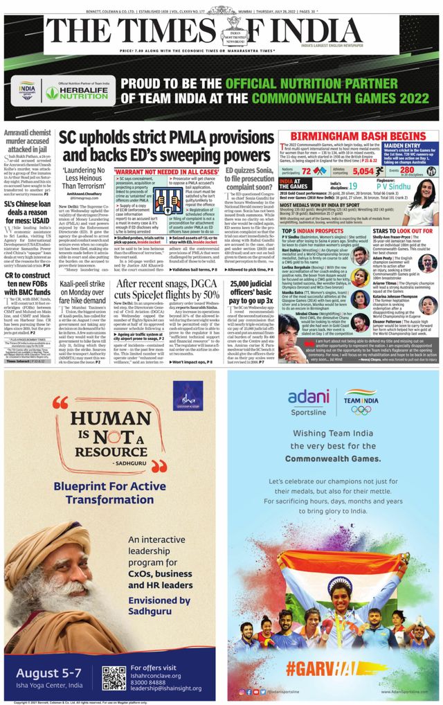 The Times of India Mumbai