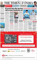 The Times of India Mumbai - August 01, 2022 August 01, 2022