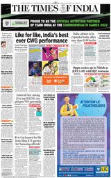 The Times of India Mumbai - August 09, 2022 August 09, 2022