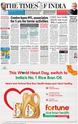 The Times of India Mumbai - September 29, 2022 September 29, 2022