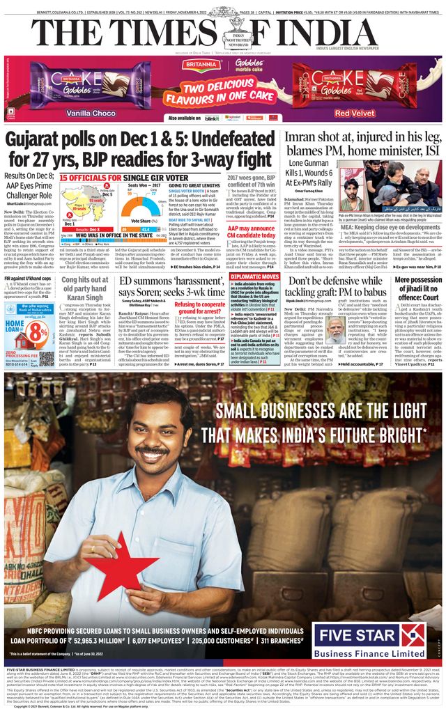 The Times of India Delhi