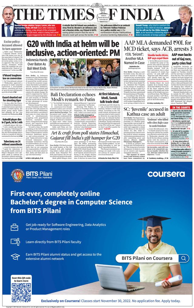 The Times of India Delhi