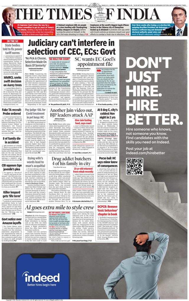 The Times of India Delhi
