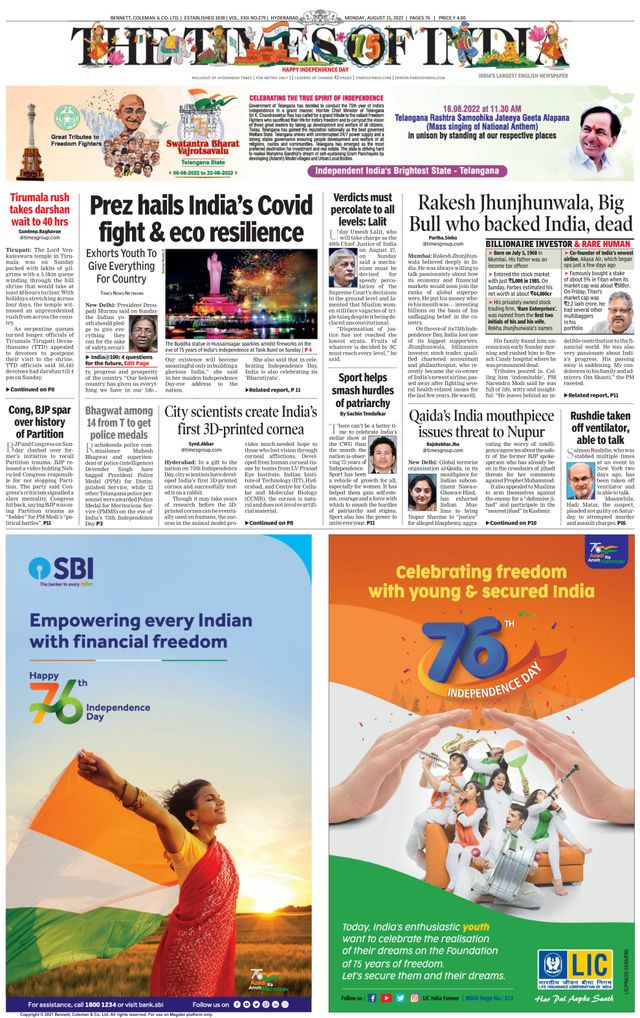 The Times of India Hyderabad