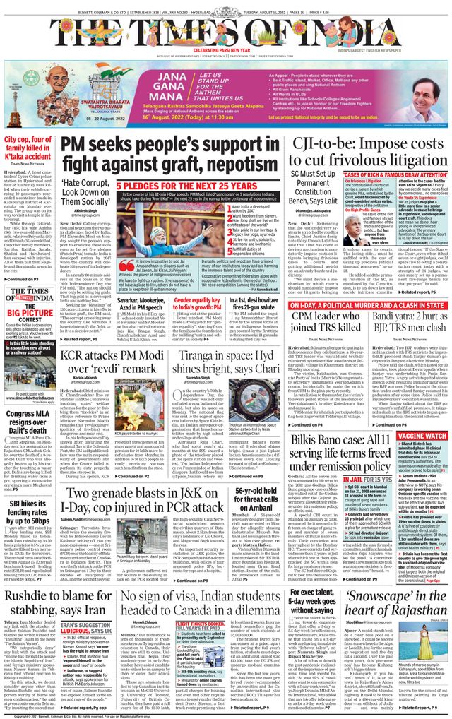 The Times of India Hyderabad