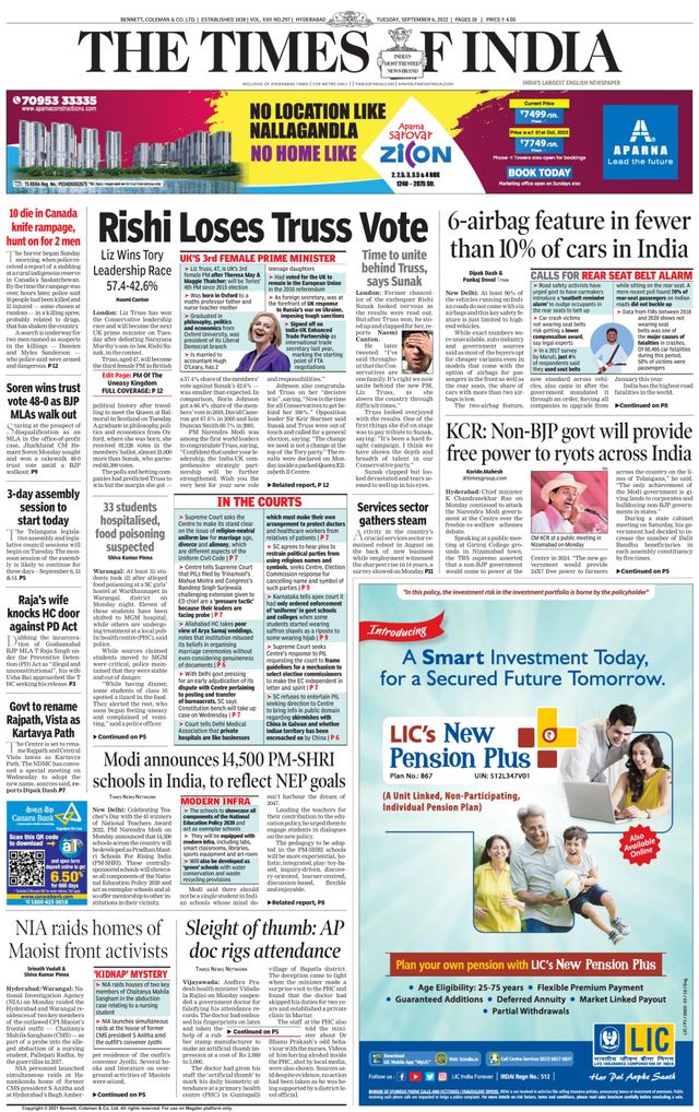 The Times of India Hyderabad