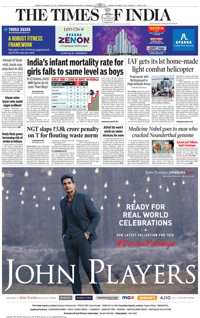 The Times of India Hyderabad