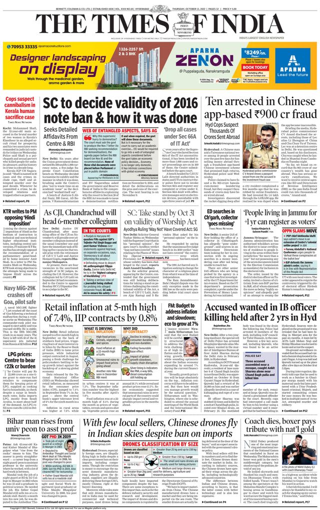 The Times of India Hyderabad