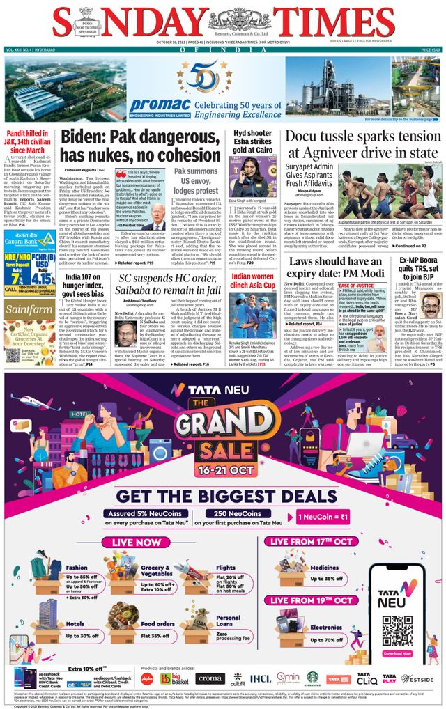 The Times of India Hyderabad