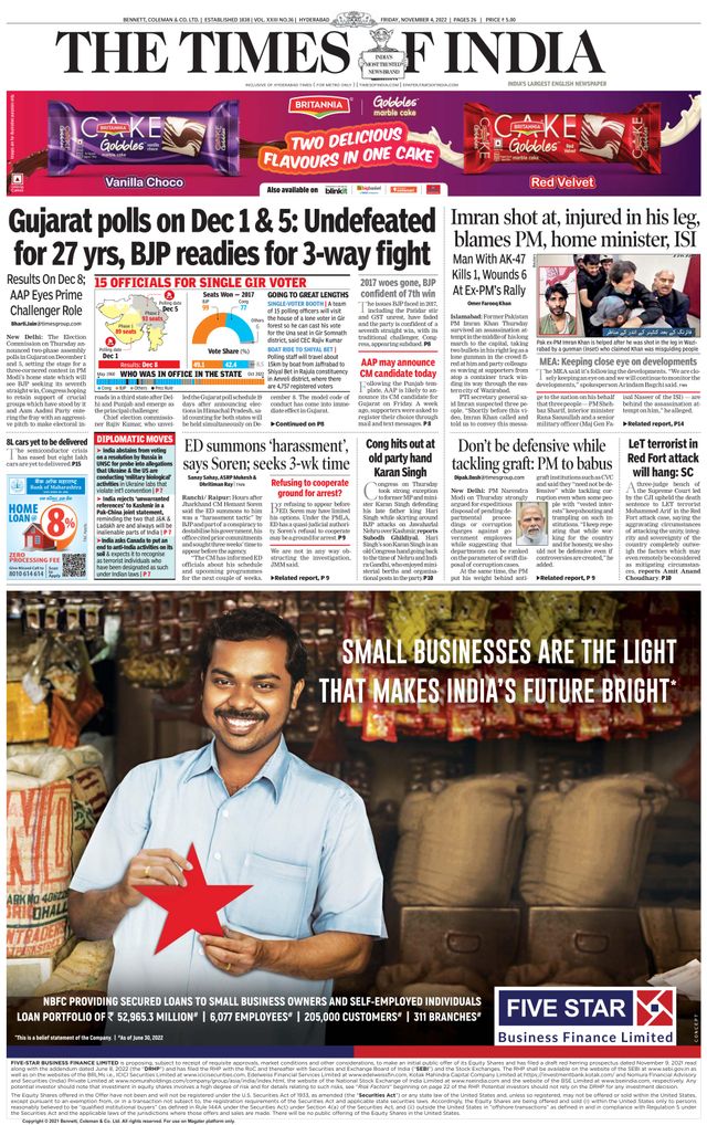 The Times of India Hyderabad